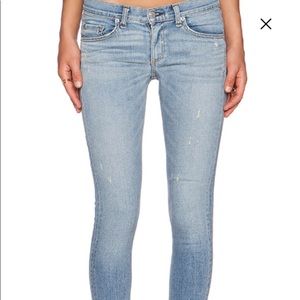 Rag and bone skinny jeans in Harbour wash